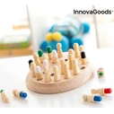 InnovaGoods Wooden Memory Chess Taeda 26 Pieces