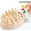InnovaGoods Wooden Memory Chess Taeda 26 Pieces