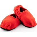 InnovaGoods Microwavable Slippers Red