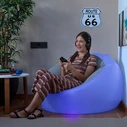 Inflatable Chair InnovaGoods Chight with Multicolor LED and Remote Control
