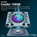 CoolBox Laptop Cooling Pad COO-NPC17-AV1 Silver