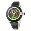 Glam Rock Women's Watch GR32018 - 44mm Black Leather Strap
