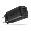 Φορτιστής τοίχου Axagon ACU-DPQ65 65W (GaN) - 3 θύρες (2x USB-C PD, 1x USB-A)