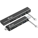 I-TEC Αναγνώστης Καρτών USB-C/USB-A Dongle SD/TF 2xUSB