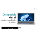 I-TEC Αναγνώστης Καρτών USB-C/USB-A Dongle SD/TF 2xUSB