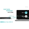 I-TEC Αναγνώστης Καρτών USB-C/USB-A Dongle SD/TF 2xUSB