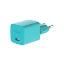 ttec SmartCharger GAN 45W PD Travel Fast Charger+ USB-C - USB-C 3A Cable Neon Blue (2SCG45CNM) (TTEC2SCG45CNM)