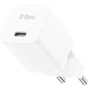 TTEC SmartCharger GaN 30W PD USB-C Travel Fast Charger White