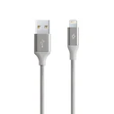 TTEC AlumiCable Καλώδιο Φόρτισης και Συγχρονισμού Lightning Silver