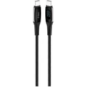 USB C to USB C TTEC AlumiCable LCD 100W Fast Charge Cable 150cm Black