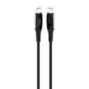 USB C to USB C TTEC AlumiCable LCD 100W Fast Charge Cable 150cm Black
