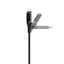USB C to USB C TTEC AlumiCable LCD 100W Fast Charge Cable 150cm Black