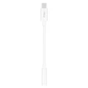 TTEC Προσαρμογέας USB-C σε AUX 11cm Λευκό 2AK04B
