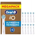 Oral‑B iO Ultimate Clean Ανταλλακτικές κεφαλές 10τμχ (λευκές, ανώτερη αφαίρεση πλάκας)