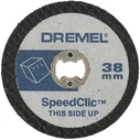 Dremel Δίσκος κοπής πλαστικού EZ SpeedClic SC476 38mm 5τμχ