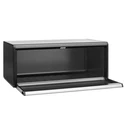 Δοχείο ψωμιού Brabantia Klappbrotkasten Front eckig μαύρο ματ με ανακλινόμενη πρόσοψη