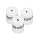 Alecto Set of 3 Mini Smoke Detectors 10 Years Battery Life White