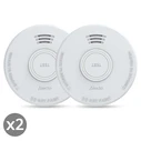 ALECTO Smoke Detector SD110 X2 85dB Low Battery Alert 2 Pack