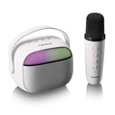 Bluetooth Speaker with Wireless Microphone RGB Lighting and Karaoke Function LENCO BTC 020WH
