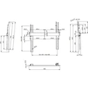 SMS FS011050 Ceiling TV Mount with Arm up to 50kg, Black