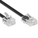 Microconnect Modular RJ11 to RJ45 Cable 2m Black (6P4C - 8P4C) MPK452S