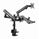 Gembird MA-DA3-02 Display Mounting Arm with Notebook Tray, Desk Mount, Up to 32 inches