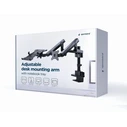 Gembird MA-DA3-02 Display Mounting Arm with Notebook Tray, Desk Mount, Up to 32 inches