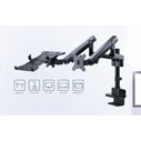 Gembird MA-DA3-02 Display Mounting Arm with Notebook Tray, Desk Mount, Up to 32 inches