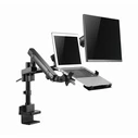 Gembird MA-DA3-02 Display Mounting Arm with Notebook Tray, Desk Mount, Up to 32 inches