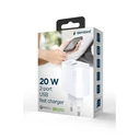 Gembird USB Type-C Fast Charger 20W Black (TA-UC-PDQC20-01-W)