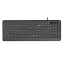 Gembird KB-MCH-05 Multimedia USB Keyboard - Slim "chocolate-style", Black, US Layout, USB-A & USB-C