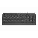 Gembird KB-MCH-05 Multimedia USB Keyboard - Slim "chocolate-style", Black, US Layout, USB-A & USB-C