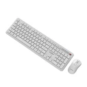 Gembird Slim Pro Wireless Keyboard & Mouse Set US English White
