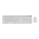 Gembird Silent Key Pro Wireless Keyboard & Mouse Set US English White