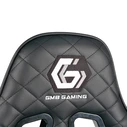 Gembird Καρέκλα Gaming PVC Δέρμα Με Μαξιλάρια Μαύρη