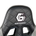 Gaming Chair Gembird PVC Leather Black Grey