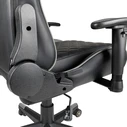 Gaming Chair Gembird PVC Leather Black Grey