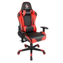 Gaming Chair Gembird PVC Leather with Pillows Black Red