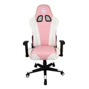 Gaming Chair Gembird PVC Leather White Pink