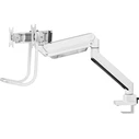 NewStar Neomounts NM-D775DXWHITE Dual Monitor Desk Mount (Clamp/Grommet) up to 32" - White