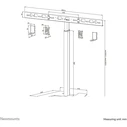 Neomounts AV80-500BL Universal Floor-Standing Videobar Support, 10 kg, Black