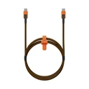 Xtorm Braided / Spiral USB 2.0 Cable USB-C male - USB-C 240W PD Πορτοκαλί 1.5m MOB.ACC.00649