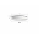 Philips Hue White & Color Ambiance Xamento Ceiling Light M White (RGBW) 2350 lm