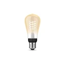 Philips Hue E27 Filament ST64 Smart LED Bulb 7W (7.2W nominal) 580 lm 2100K - Bluetooth, Zigbee, Hue Bridge