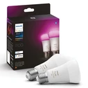 Philips Hue Smart Bulb A60 E27 1100 lm RGBW White Ambiance - 2 pcs
