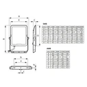 Philips Στεγανός Προβολέας LED 200W (BVP169) Θερμό/Ουδέτερο/Ψυχρό 3000K/4000K/6500K IP65