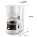 PHILIPS Coffee Maker HD7411/90 (3000 Series) - 10 cups, 1.25 L, Black, 1080 W