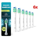 Κεφαλές οδοντόβουρτσας Philips Sonicare HX9006/87 - Σετ 6 τεμ., Μεσαίες τρίχες, Λευκό