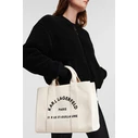 Karl Lagerfeld Rue St-Guillaume Υφασμάτινη Γυναικεία Tote Τσάντα Μπεζ 240W3892106