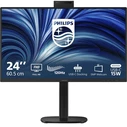 Philips 24B2U3301 23.8" IPS Full HD (1920x1080) Monitor, 4 ms GTG, 120 Hz, DisplayPort/HDMI/USB-C, USB Hub, Pivot, Height Adjustable, VESA, Speakers